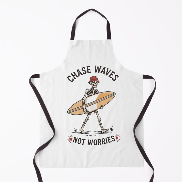 Item preview, Chase Waves Not Worries Skeleton designed and sold by GiggleInkTees.