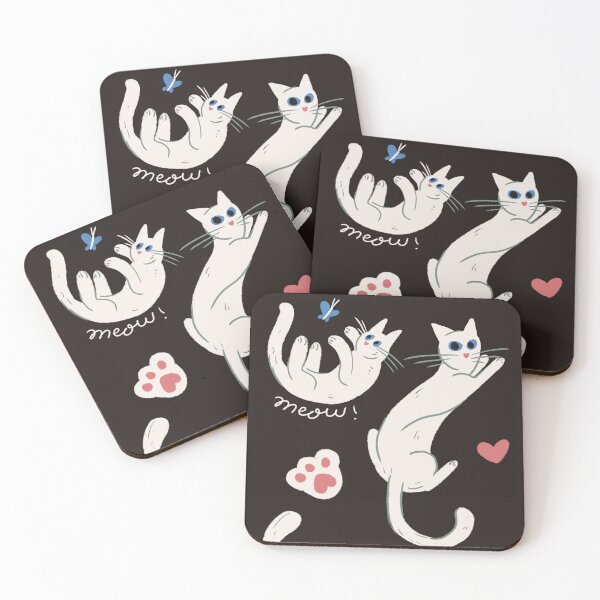 Item preview, White Cats! designed and sold by DanuskaArt.