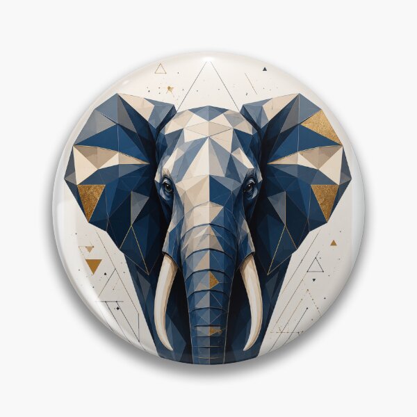 Item preview, Geometric African Elephant | Modern Wildlife Wall Art | Contemporary Safari  designed and sold by AfriqaDesigns.