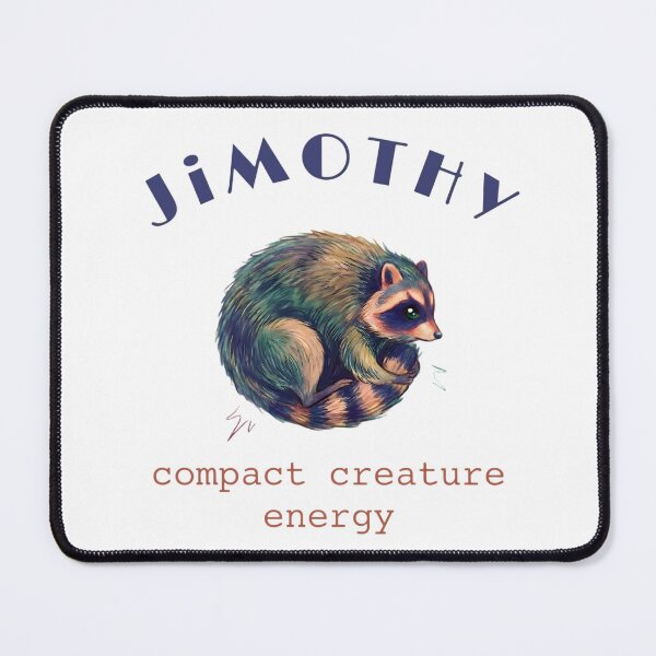 Item preview, Jimothy Cute Raccoon Art | Whimsical Woodland Animal | Cozy Forest Aesthetic | Colorful Digital Illustration designed and sold by Bhaskar Digital Art.