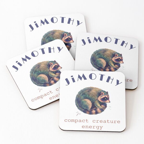 Item preview, Jimothy Cute Raccoon Art | Whimsical Woodland Animal | Cozy Forest Aesthetic | Colorful Digital Illustration designed and sold by Bhaskar Digital Art.