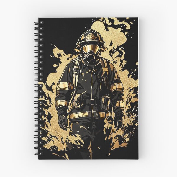Item preview, Firefighter in Black & Gold |2/ Courage Forged by Fire designed and sold by TitiaDesign.