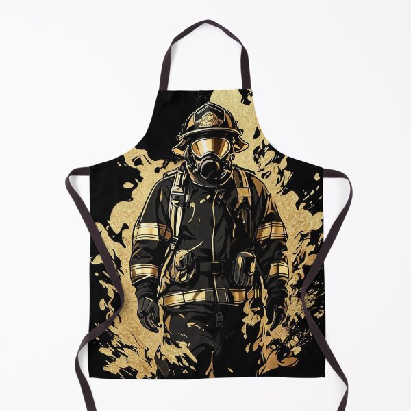 Item preview, Firefighter in Black & Gold |2/ Courage Forged by Fire designed and sold by TitiaDesign.