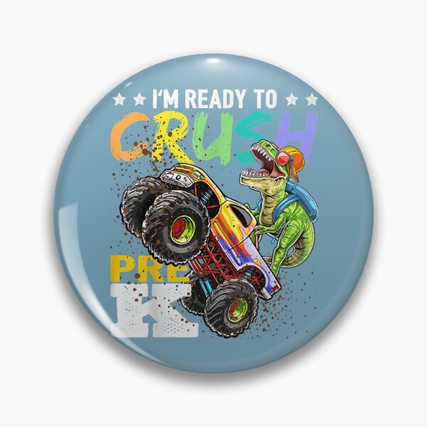 Item preview, Crush Pre-K Dinosaur Monster Truck Back to School Boy Gifts designed and sold by TESTTES.