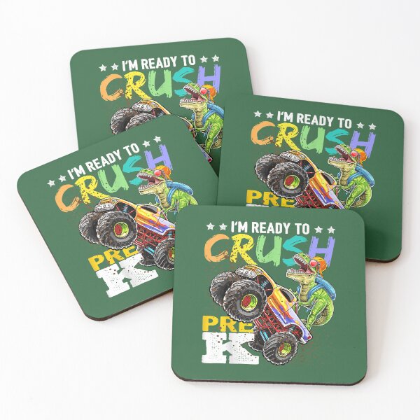Item preview, Crush Pre-K Dinosaur Monster Truck Back to School Boy Gifts designed and sold by TESTTES.