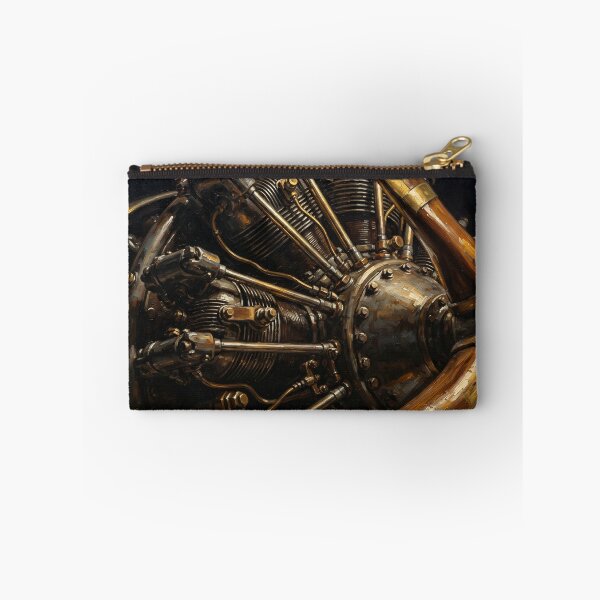 Item preview, Vintage Radial Aircraft Engine Oil Painting designed and sold by Jozefin's Studio.