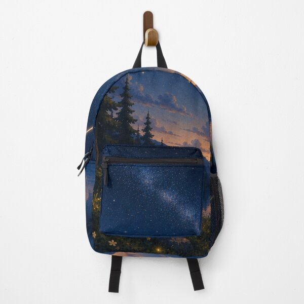 Item preview, The Wishing Star – Night Landscape with Shooting Star designed and sold by Goodthingstree.