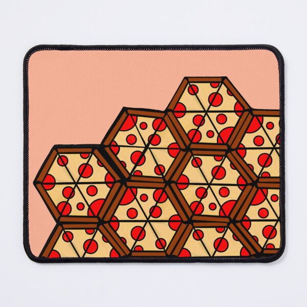 Item preview, Hexagonal pizzas designed and sold by dibujosarts.