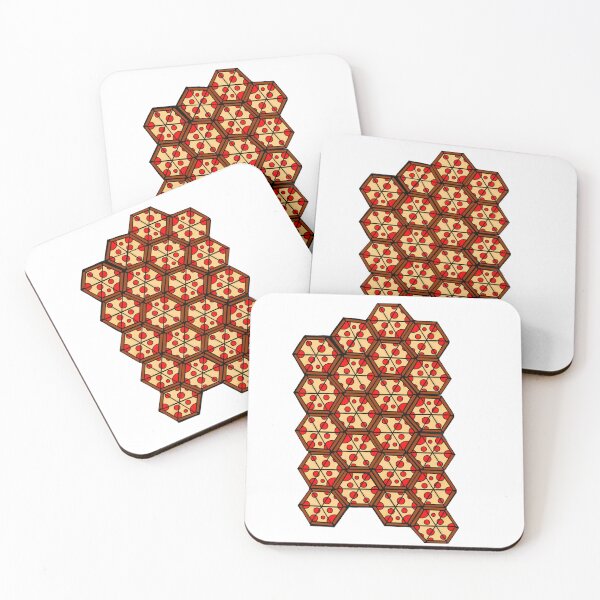 Item preview, Hexagonal pizzas designed and sold by dibujosarts.