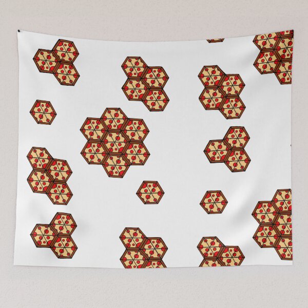 Item preview, Hexagonal pizzas designed and sold by dibujosarts.