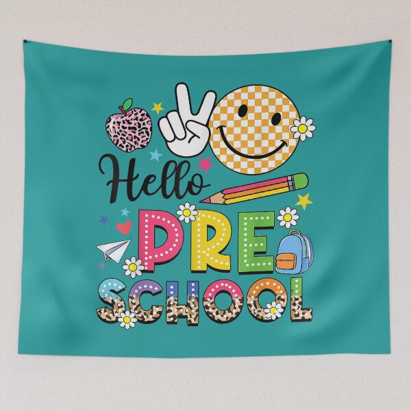Item preview, Cute Hello Preschool Back to School Pre-K Teacher Girls Kids designed and sold by CriseldaBruning.