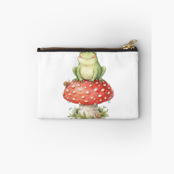 Item preview, Cute Frog Amanita Muscaria Cottagecore Forager designed and sold by Mks-Fashion.