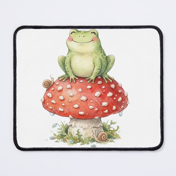 Item preview, Cute Frog Amanita Muscaria Cottagecore Forager designed and sold by Mks-Fashion.