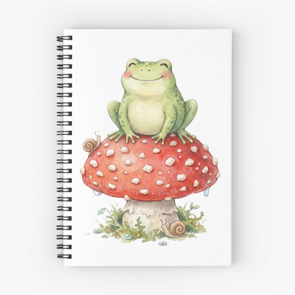 Item preview, Cute Frog Amanita Muscaria Cottagecore Forager designed and sold by Mks-Fashion.