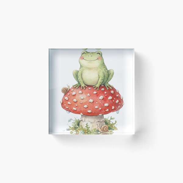 Item preview, Cute Frog Amanita Muscaria Cottagecore Forager designed and sold by Mks-Fashion.