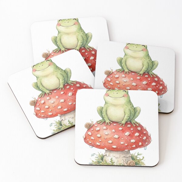 Item preview, Cute Frog Amanita Muscaria Cottagecore Forager designed and sold by Mks-Fashion.