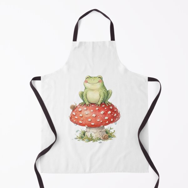 Item preview, Cute Frog Amanita Muscaria Cottagecore Forager designed and sold by Mks-Fashion.