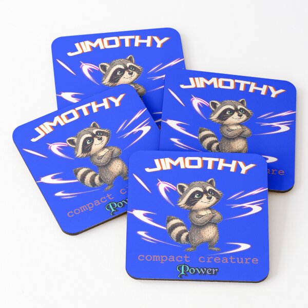 Item preview, Jimothy Cute Raccoon Art | Whimsical Woodland Animal | Cozy Forest Aesthetic | Colorful Digital Illustration designed and sold by Bhaskar Digital Art.