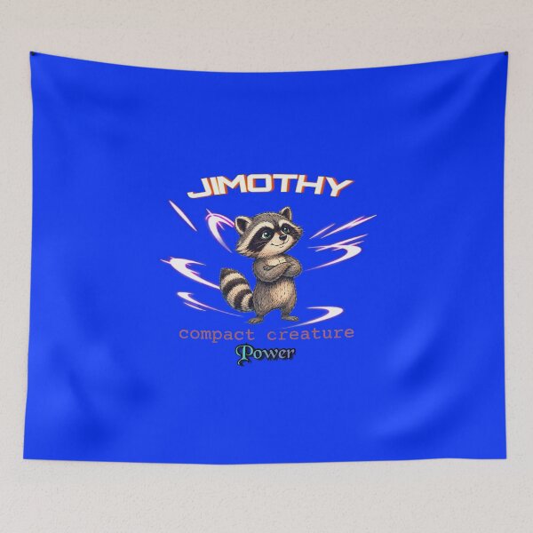 Item preview, Jimothy Cute Raccoon Art | Whimsical Woodland Animal | Cozy Forest Aesthetic | Colorful Digital Illustration designed and sold by Bhaskar Digital Art.