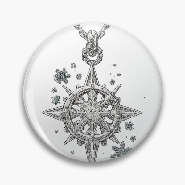Item preview, Silver Crystal Snowflake Pendant Necklace | Minimal Aesthetic Jewelry Design designed and sold by Brandady.