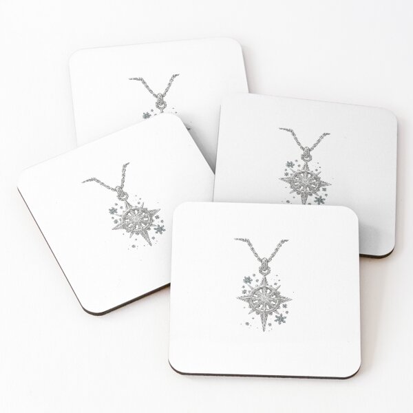 Item preview, Silver Crystal Snowflake Pendant Necklace | Minimal Aesthetic Jewelry Design designed and sold by Brandady.