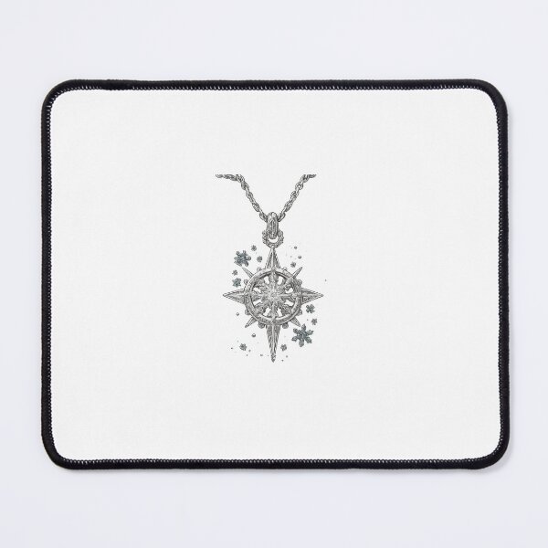 Item preview, Silver Crystal Snowflake Pendant Necklace | Minimal Aesthetic Jewelry Design designed and sold by Brandady.