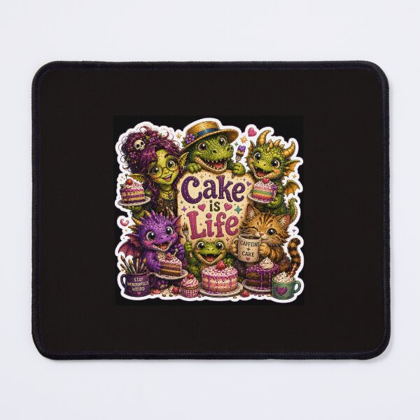 Item preview, Cake is Life designed and sold by Loula the Nerd Goblin.