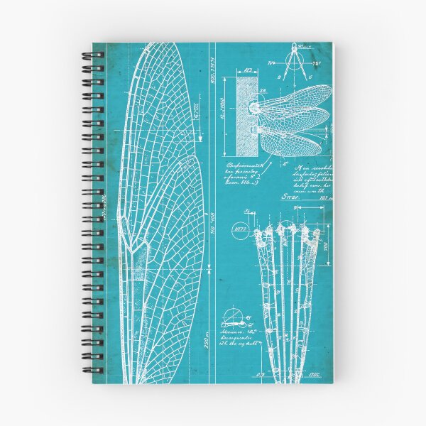 Item preview, Dragonfly Wing Blueprint Technical Drawing Aerospace designed and sold by Jozefin's Studio.