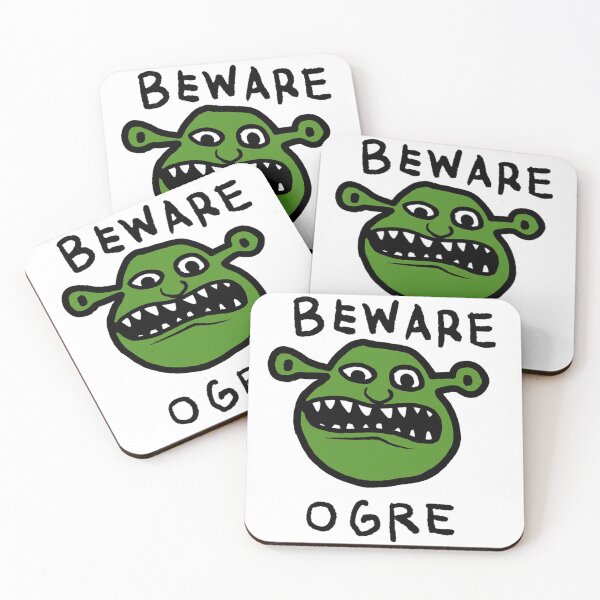 Item preview, Beware Ogre Funny Shrek Meme Design designed and sold by martirush.