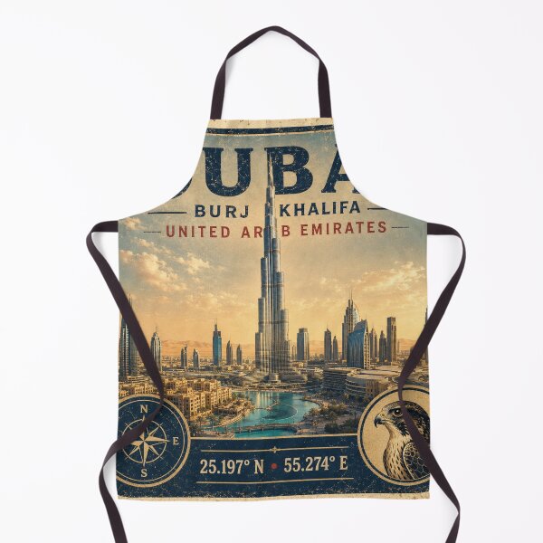 Item preview, Dubai Burj Khalifa Vintage Travel Sticker designed and sold by naturalsurvival.