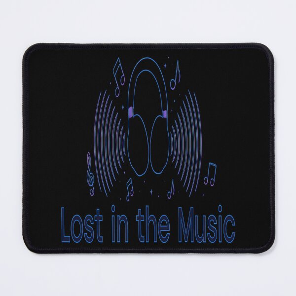 Item preview, Lost in the Music – Neon Headphones Soundwave Design designed and sold by Midnight Veil Designs.