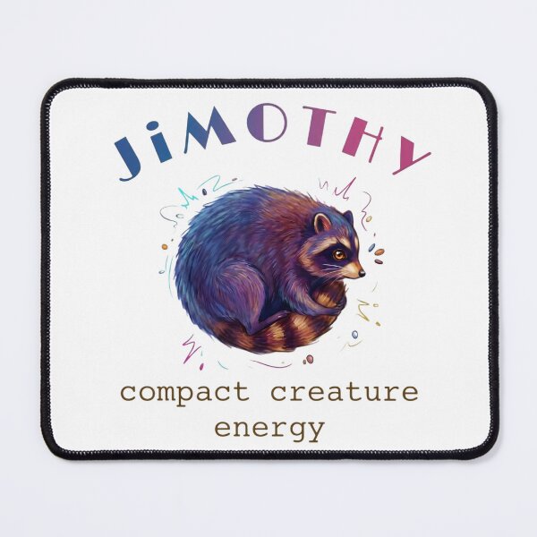 Item preview, Jimothy Cute Raccoon Art | Whimsical Woodland Animal | Cozy Forest Aesthetic | Colorful Digital Illustration designed and sold by Bhaskar Digital Art.