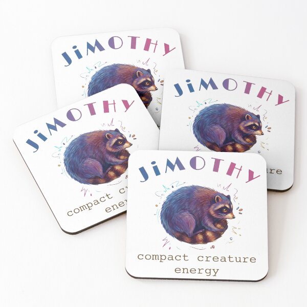 Item preview, Jimothy Cute Raccoon Art | Whimsical Woodland Animal | Cozy Forest Aesthetic | Colorful Digital Illustration designed and sold by Bhaskar Digital Art.