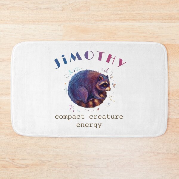Item preview, Jimothy Cute Raccoon Art | Whimsical Woodland Animal | Cozy Forest Aesthetic | Colorful Digital Illustration designed and sold by Bhaskar Digital Art.