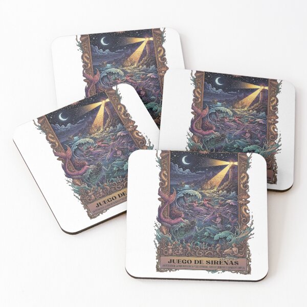 Item preview, Sirenas Entre Las Olas – Mermaids & Mythological Relics Engraving designed and sold by Belrovera.