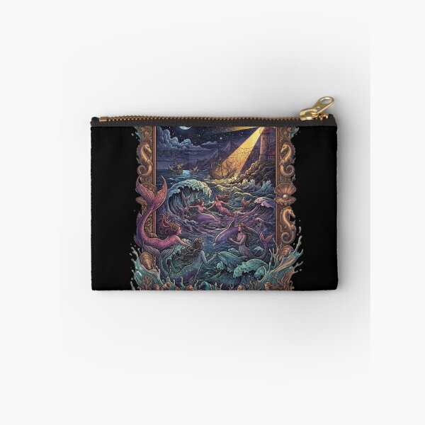 Item preview, Sirenas Entre Las Olas – Mermaids & Mythological Relics Engraving designed and sold by Belrovera.