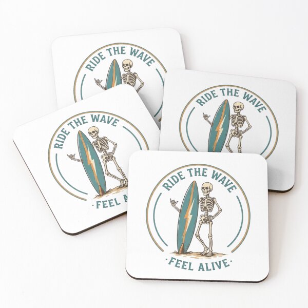 Item preview, Ride The Wave Skeleton designed and sold by GiggleInkTees.