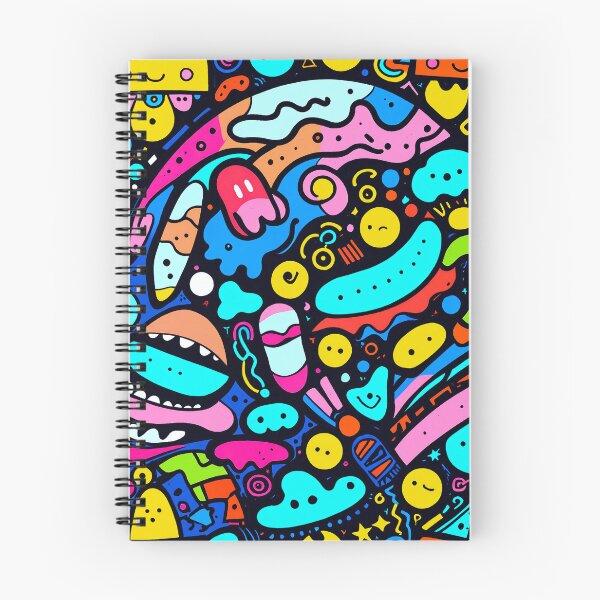 Item preview, Colorful Kawaii Doodle Pattern | Fun Abstract Cartoon Art for Apparel & Accessories designed and sold by IMuDesigner.