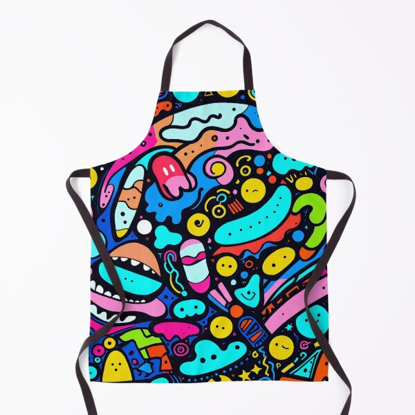 Item preview, Colorful Kawaii Doodle Pattern | Fun Abstract Cartoon Art for Apparel & Accessories designed and sold by IMuDesigner.