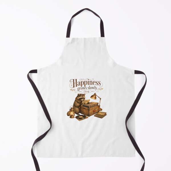 Item preview, Happiness Grows Slowly Vintage Raccoon Vinyl Record Art designed and sold by AQUILAKREO.