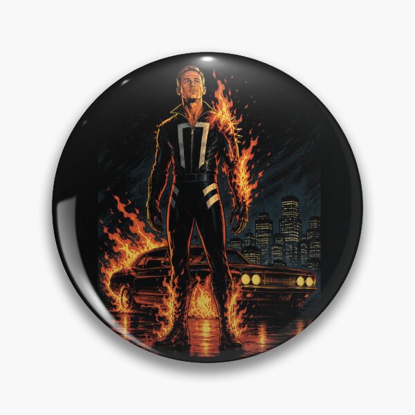Item preview, Ryan Gosling as Ghost Rider designed and sold by hesjustken.