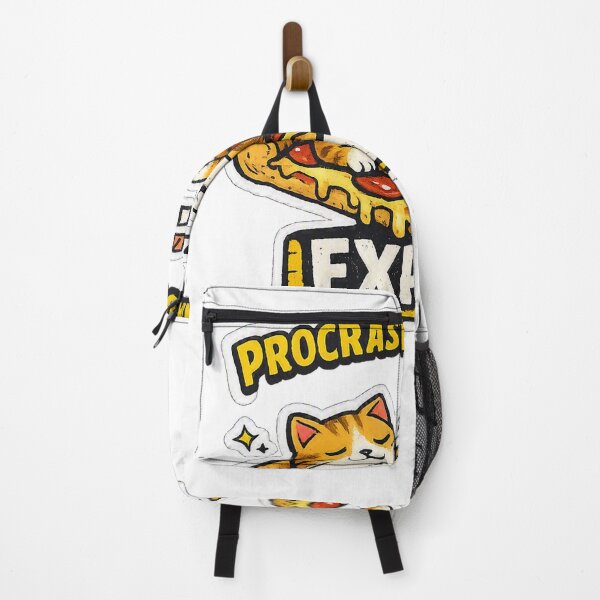 Item preview, Procrastination Level Expert Sleepy Cat on Pizza Funny Sticker designed and sold by RoyArt0.