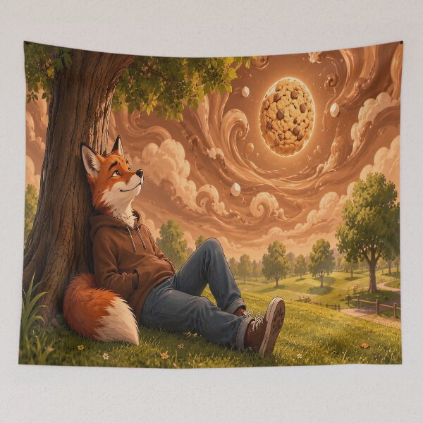 Item preview, The Fox Beneath Delicious Skies designed and sold by nikkolaus.