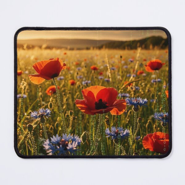 Item preview, Binary Code Wildflower Meadow Programmer Art designed and sold by Jozefin's Studio.