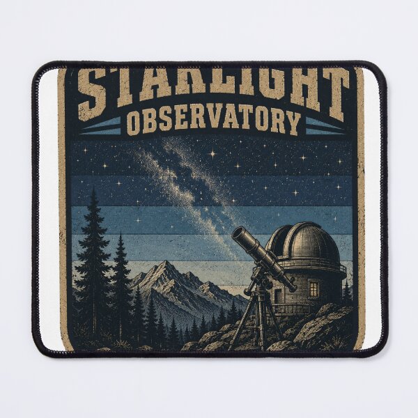 Item preview, Starlight Observatory Retro Sci-Fi designed and sold by Vexorask.