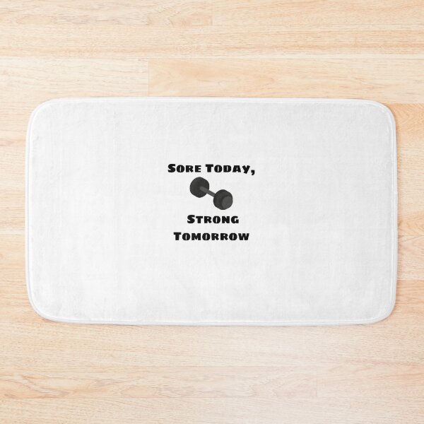 Item preview, Sore Today Strong Tomorrow Gym Motivation Dumbbell Design designed and sold by eihabo.