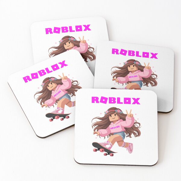 Item preview, Cute Skater Blocky Girl Skateboard Pink Hoodie designed and sold by Krasnovaovaova.