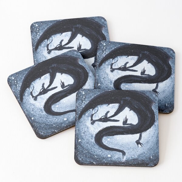 Item preview, Serpentine Chinese Dragon Tribal Art designed and sold by NoxArtis.