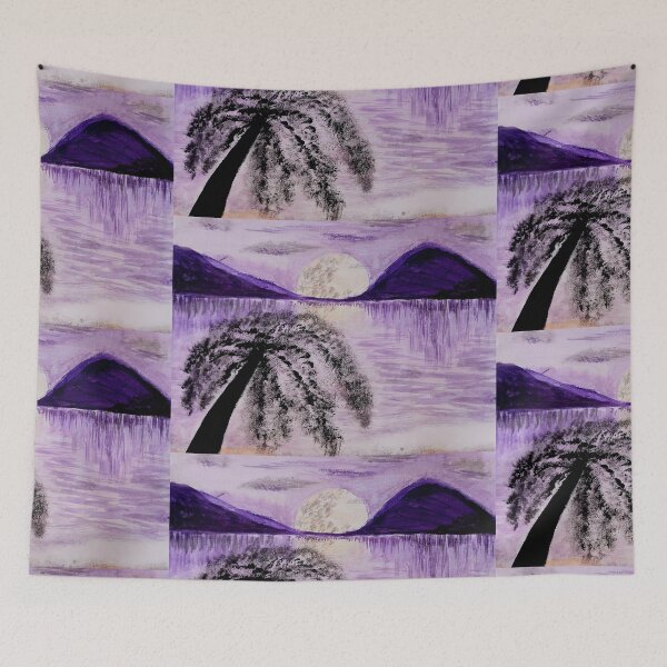 Item preview, Purple Mountains with Sea View designed and sold by Aquamarineelle.