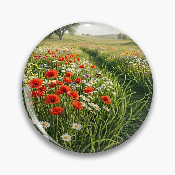 Item preview, Binary Poppy Field Sunset Code Art Programmer designed and sold by Jozefin's Studio.